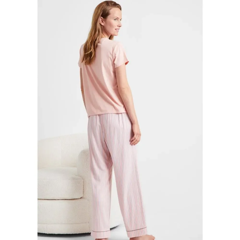 Brand New State of Day Women's Size XL Orange White Lounge Pants Sleepwear